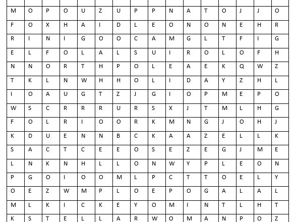 Christmas Word Search by Hazel Kikoyo